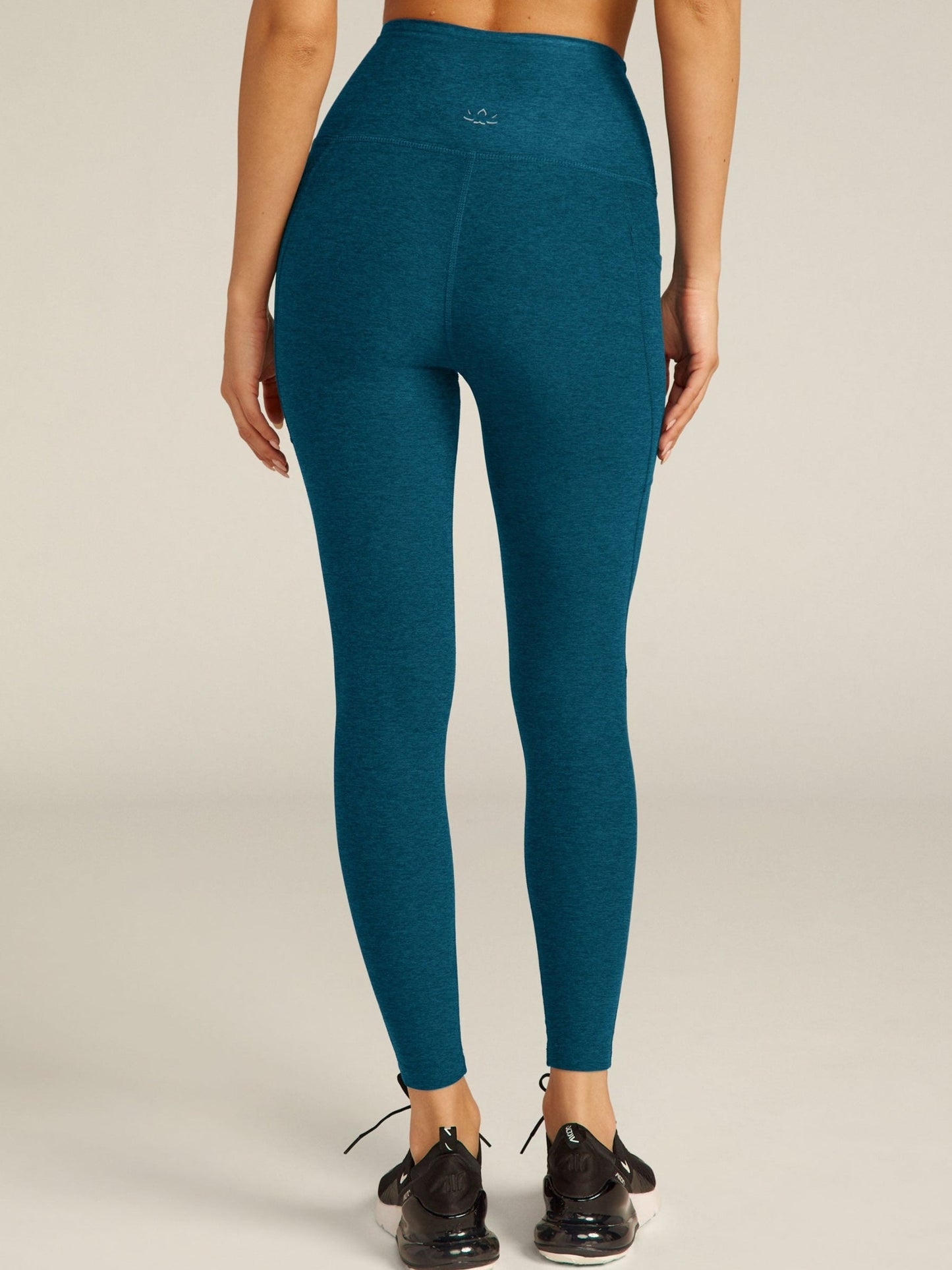 Spacedye Out Of Pocket High Waisted Midi Legging - Blue Gem Heather