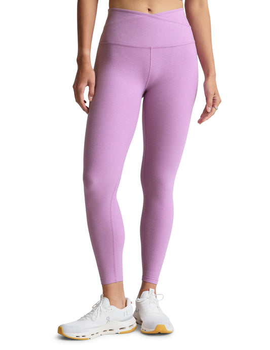 Spacedye HW Midi Legging - Lilac Petal Hthr