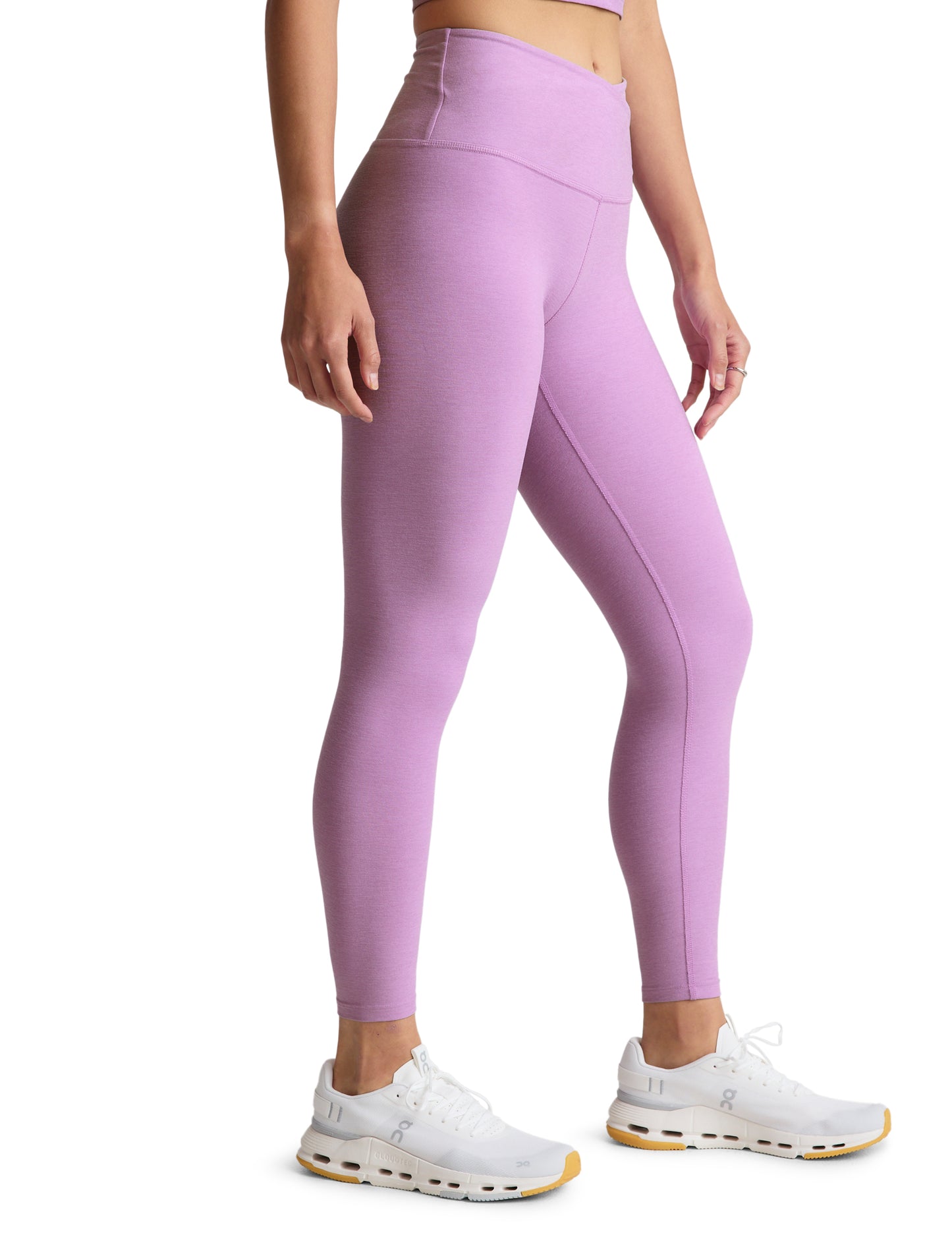 Spacedye HW Midi Legging - Lilac Petal Hthr