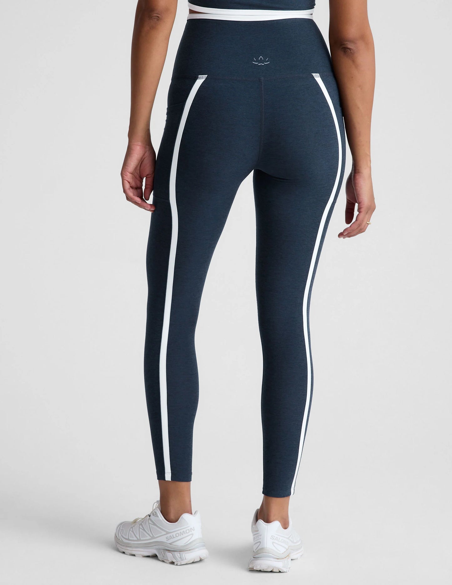 Spacedye New Moves HW Midi Legging - Navy/White