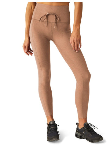 Spacedye Pocket Midi Legging - Desert Sand Heather