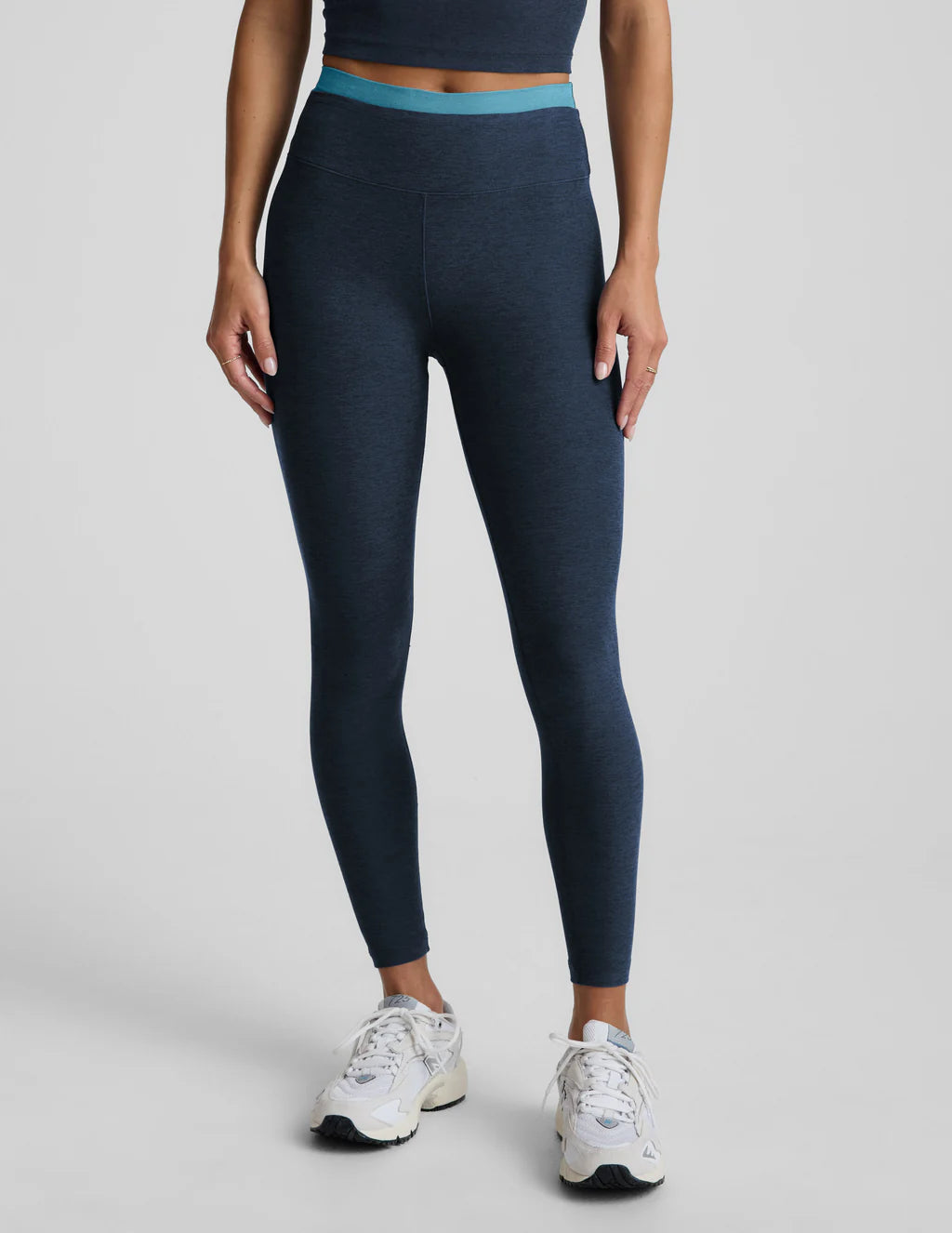 Spacedye Layered HW Midi Legging - Nocturnal Navy