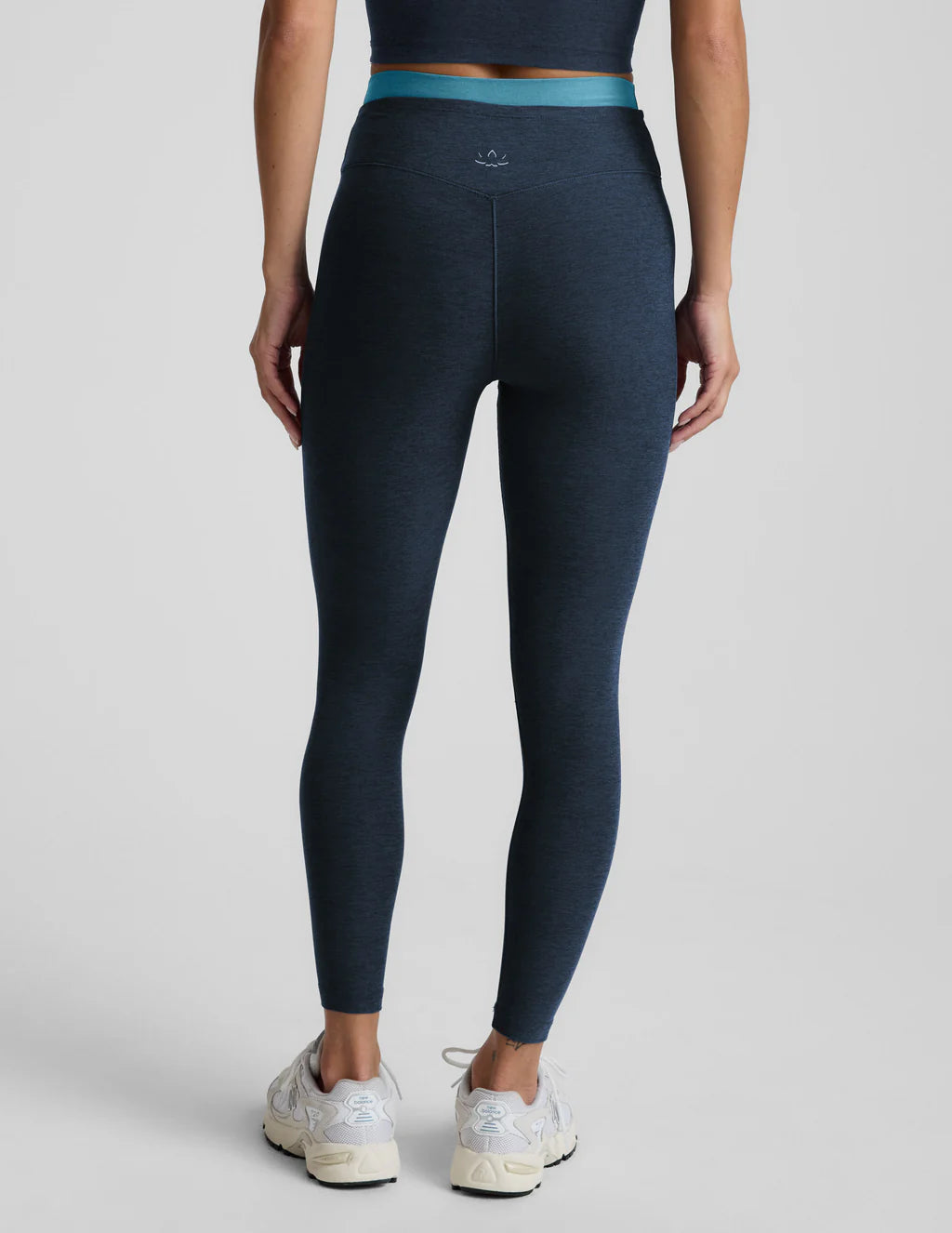 Spacedye Layered HW Midi Legging - Nocturnal Navy