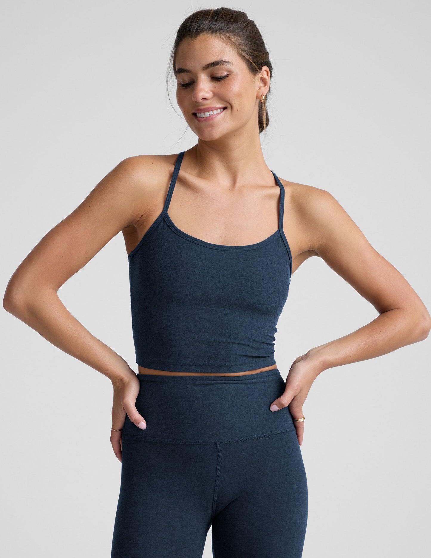 Spacedye Slim Racerback Cropped Tank - NctrnlNvy