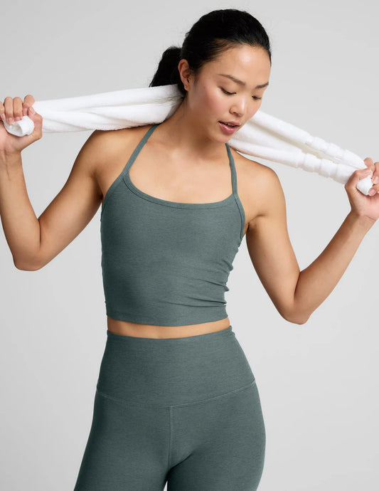 Featherweight Minimal Cropped Tank - Storm Heather