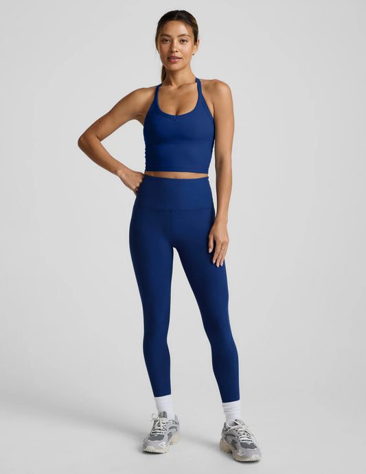Spacedye Midi HW Legging - Marine Blue Heather