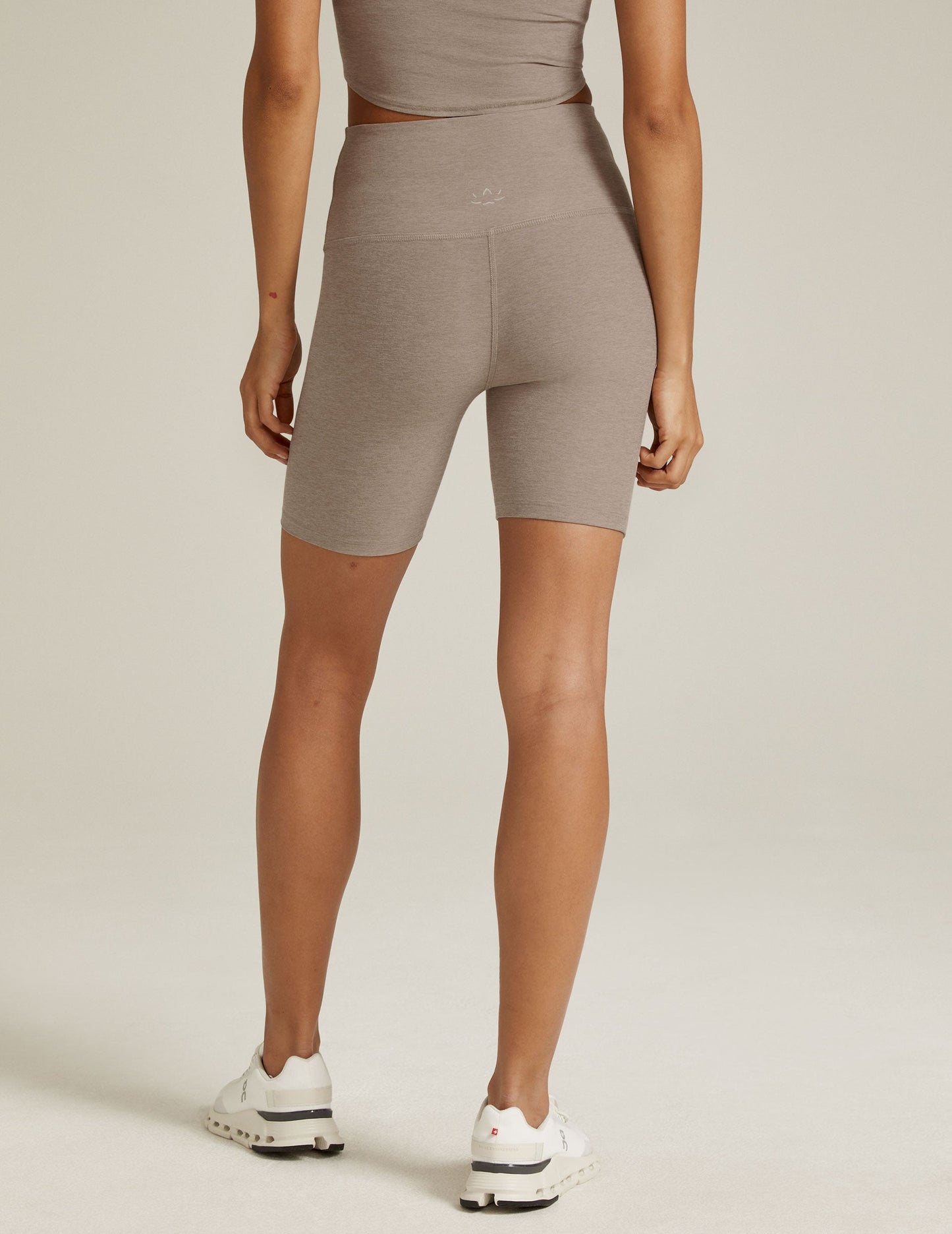 Spacedye High Waisted 7in Biker Short - Birch Heather