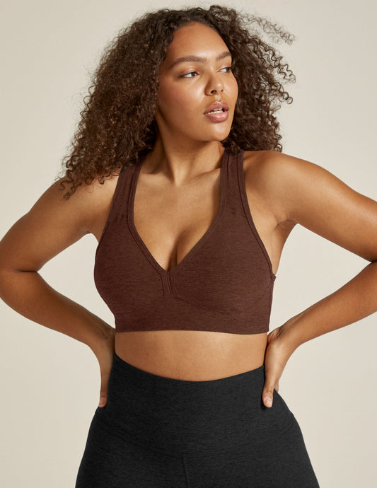 Spacedye Lift Your Spirits Bra - TrueChocolateHthr