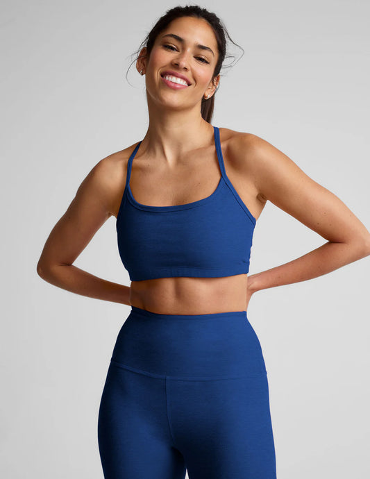 Spacedye Slim Racerback Bra - Marine Blue Heather