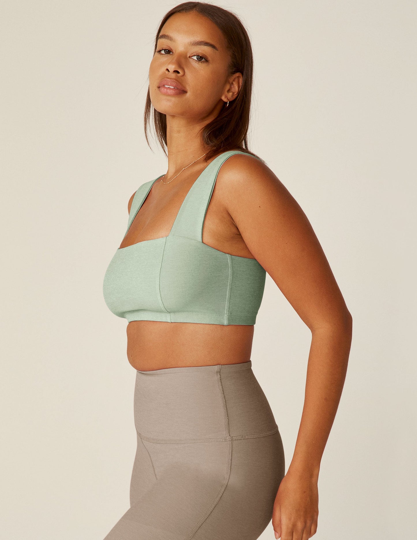 Spacedye Squared Bra - Minty Slate Heather