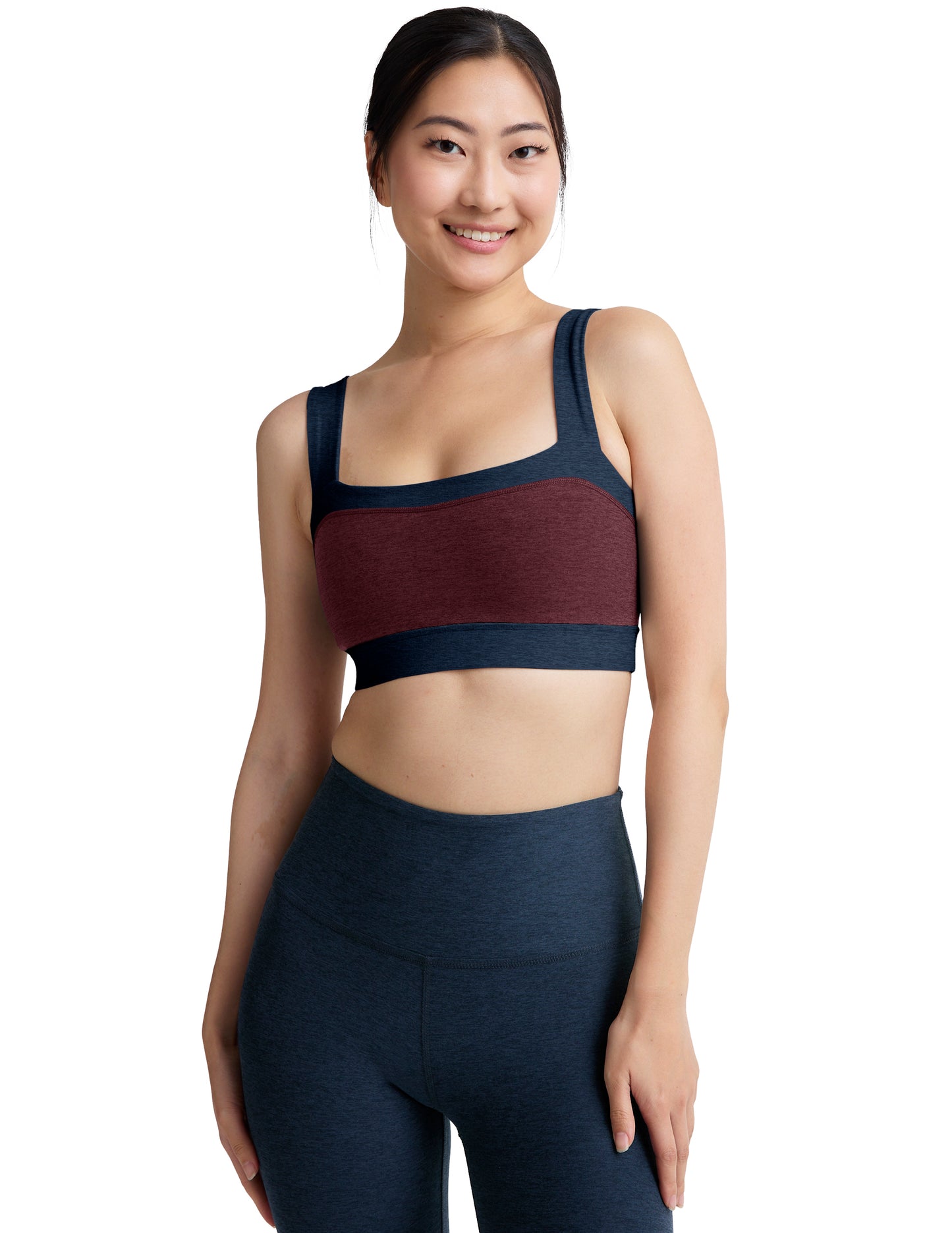 Spacedye Horizon Bra - MdnghtBrgndy/NctrnlNvyHthr
