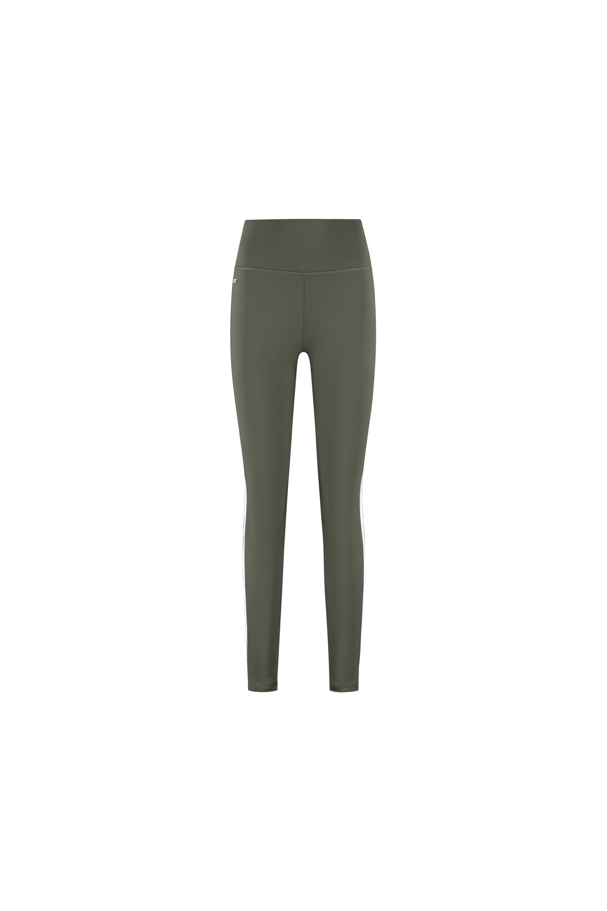 Sienna Shape Striped Leggings - Deep Moss