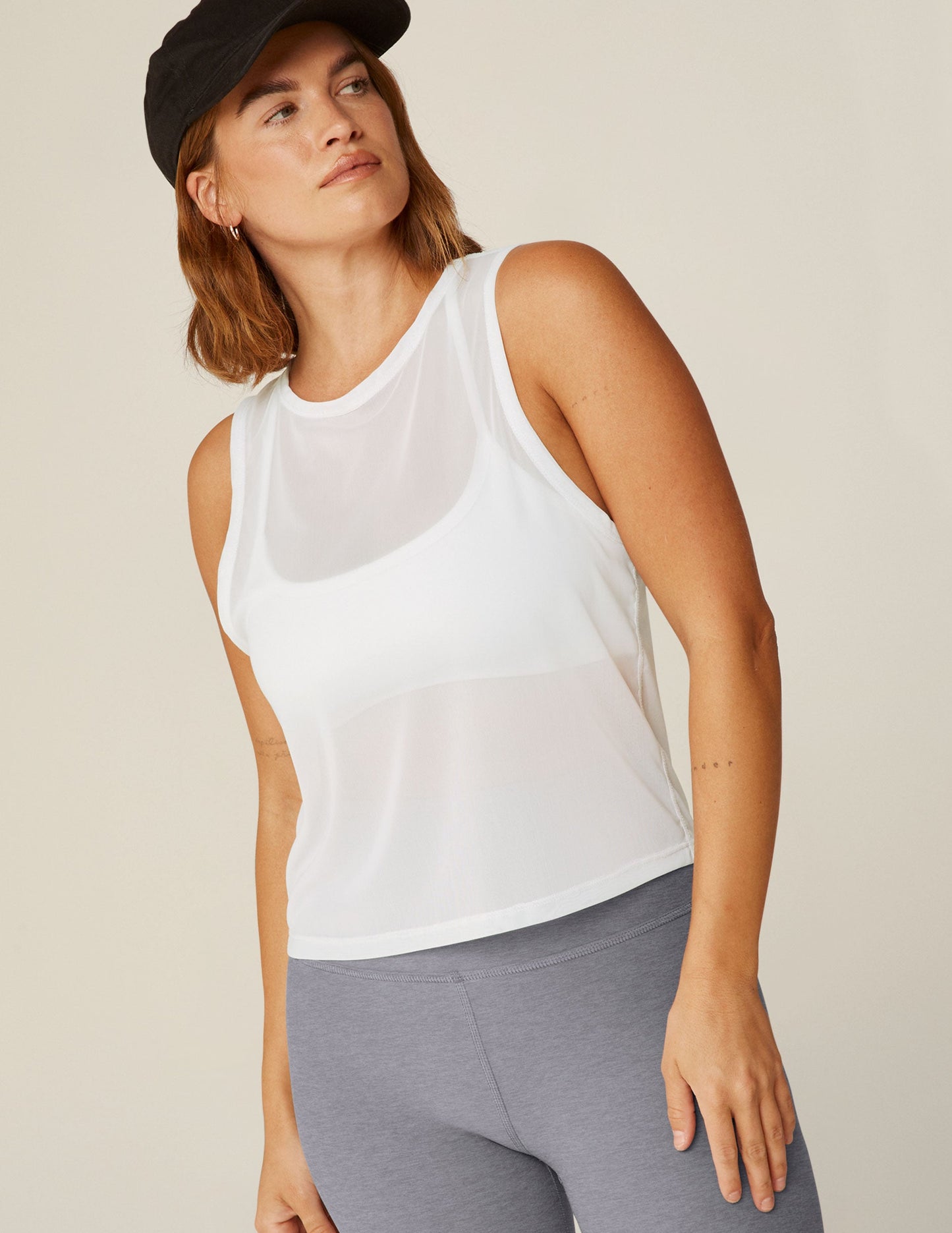 Show Off Mesh Tank - White