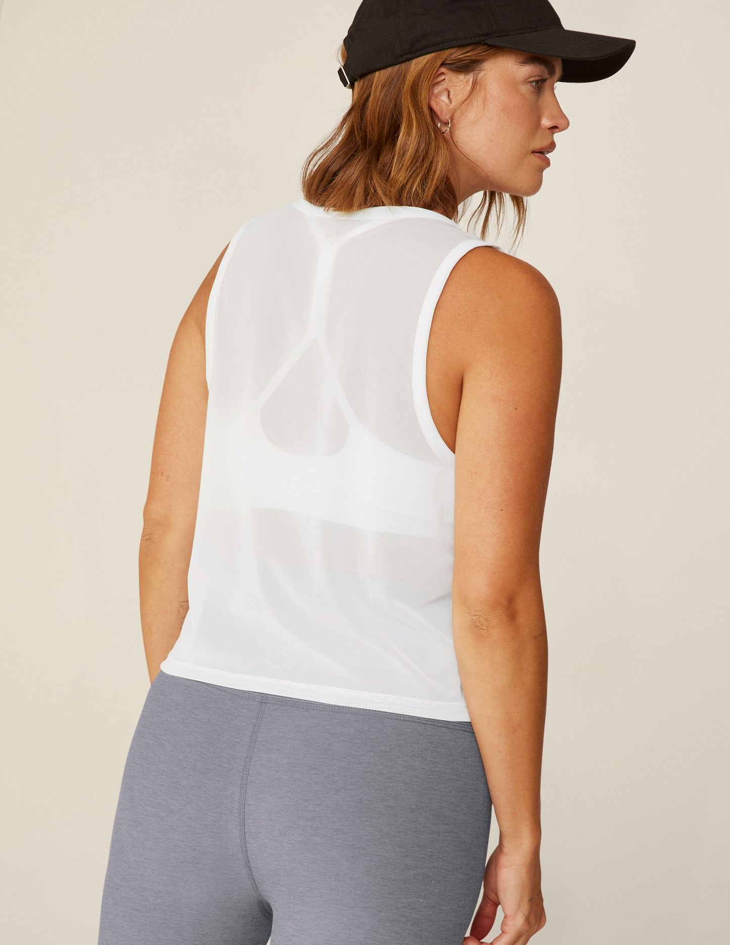 Show Off Mesh Tank - White