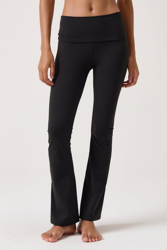 Euphoria Lift Foldover Pant - Black