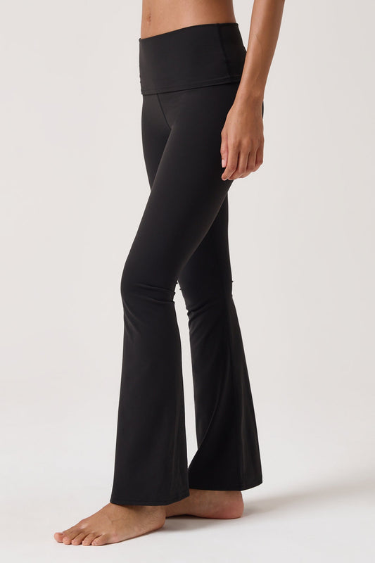 Euphoria Lift Foldover Pant - Black