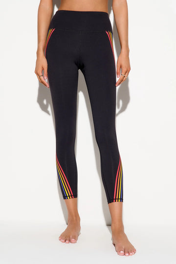 Prism Stripe Lotus 7/8 Legging - Black