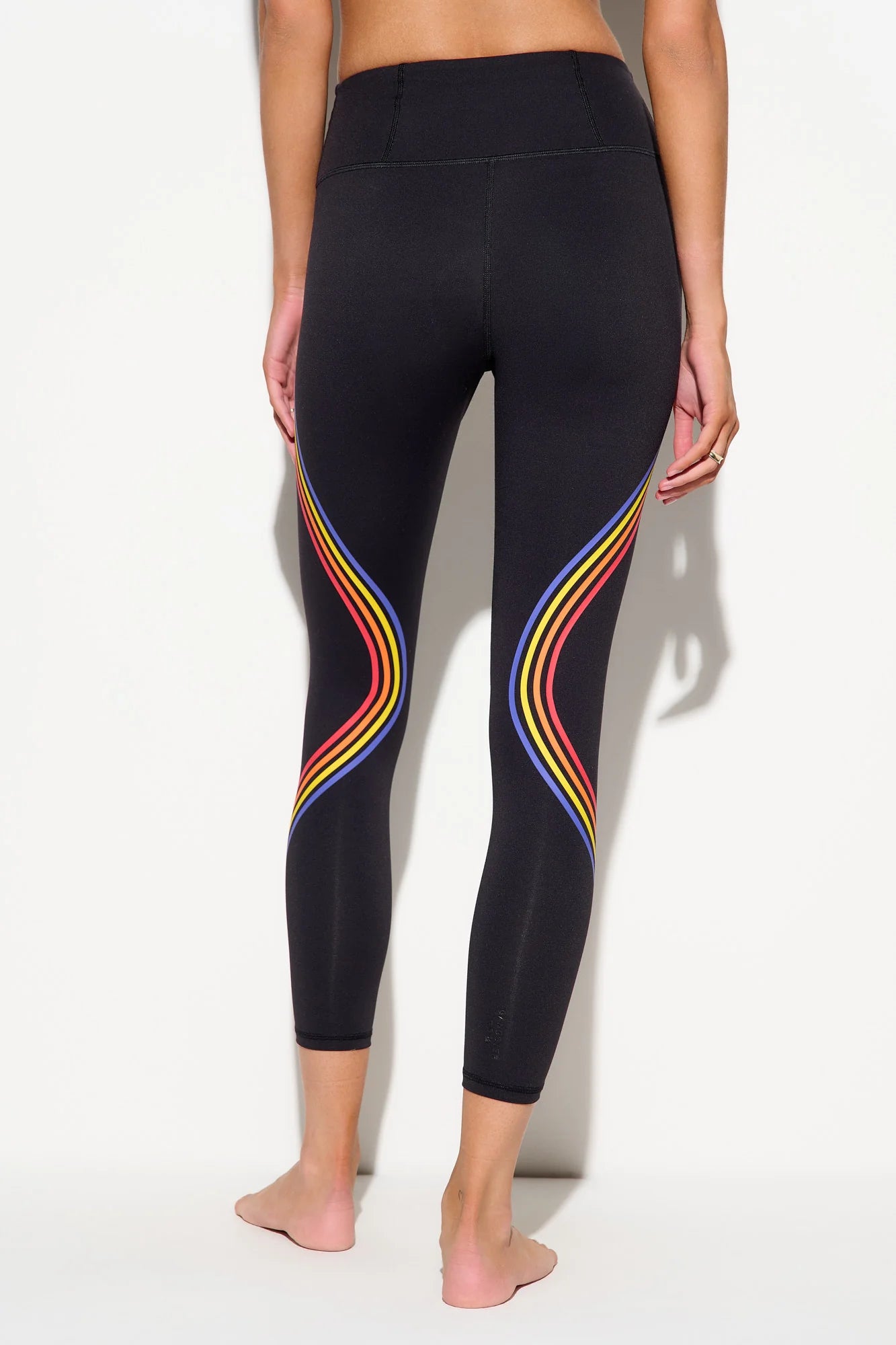 Prism Stripe Lotus 7/8 Legging - Black