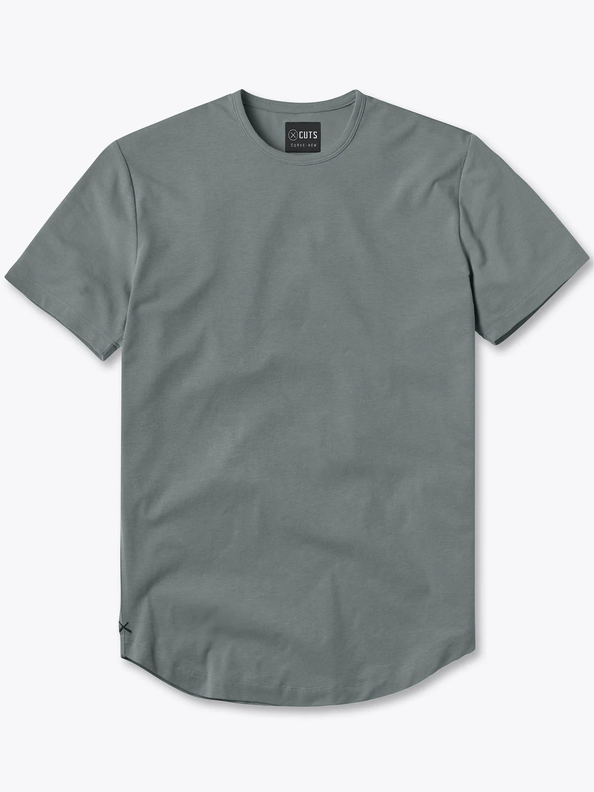 Ao Curve-Hem Tee - Sage