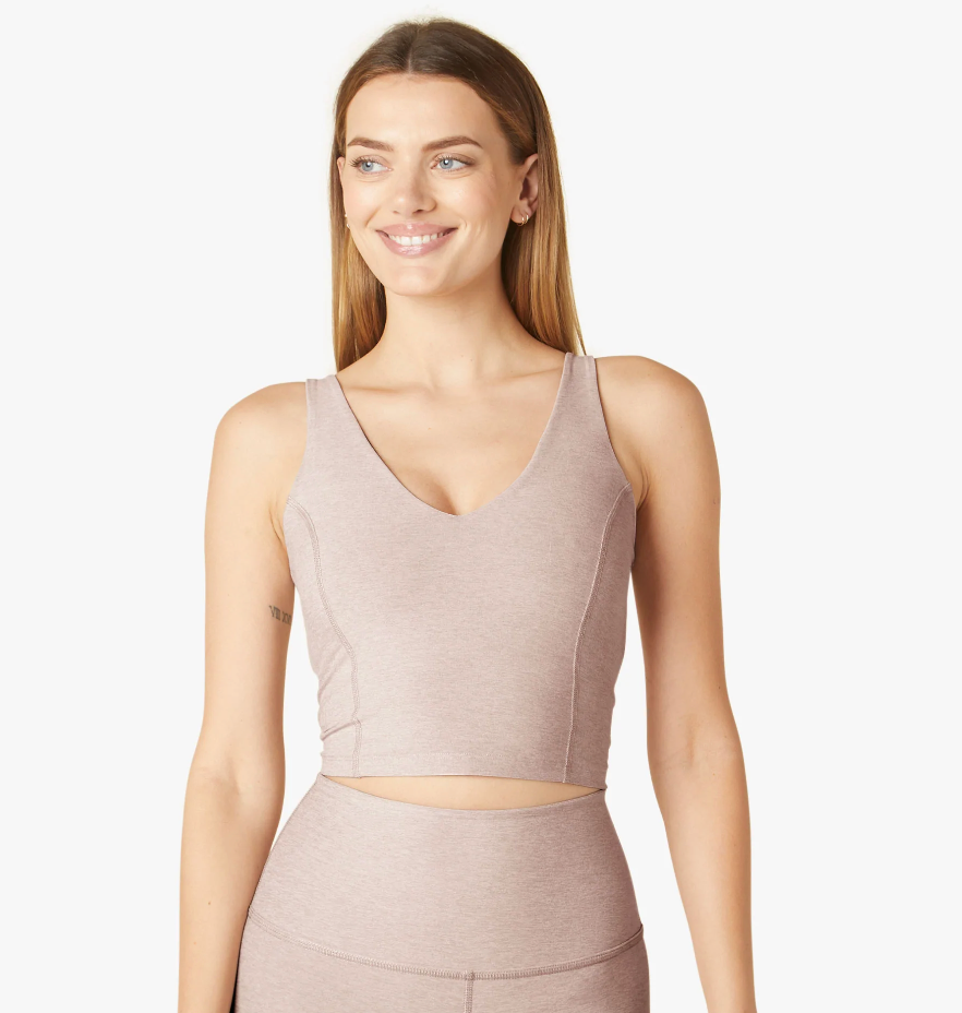 Spacedye Always On Cropped Tank - Chai