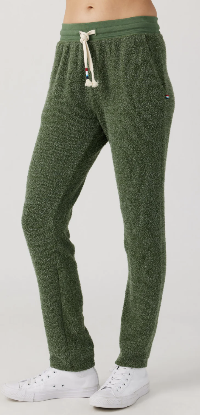 Brushed Boucle Pull On Pant - Cypress