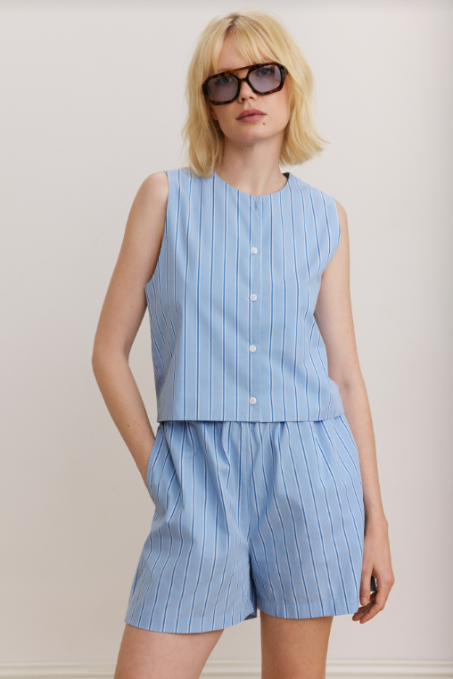 Jada Striped Tanktop - Brilliant Blue