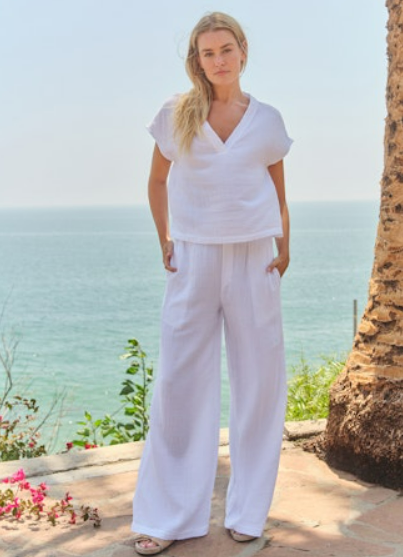 Sea Breeze Blouse - Optic White