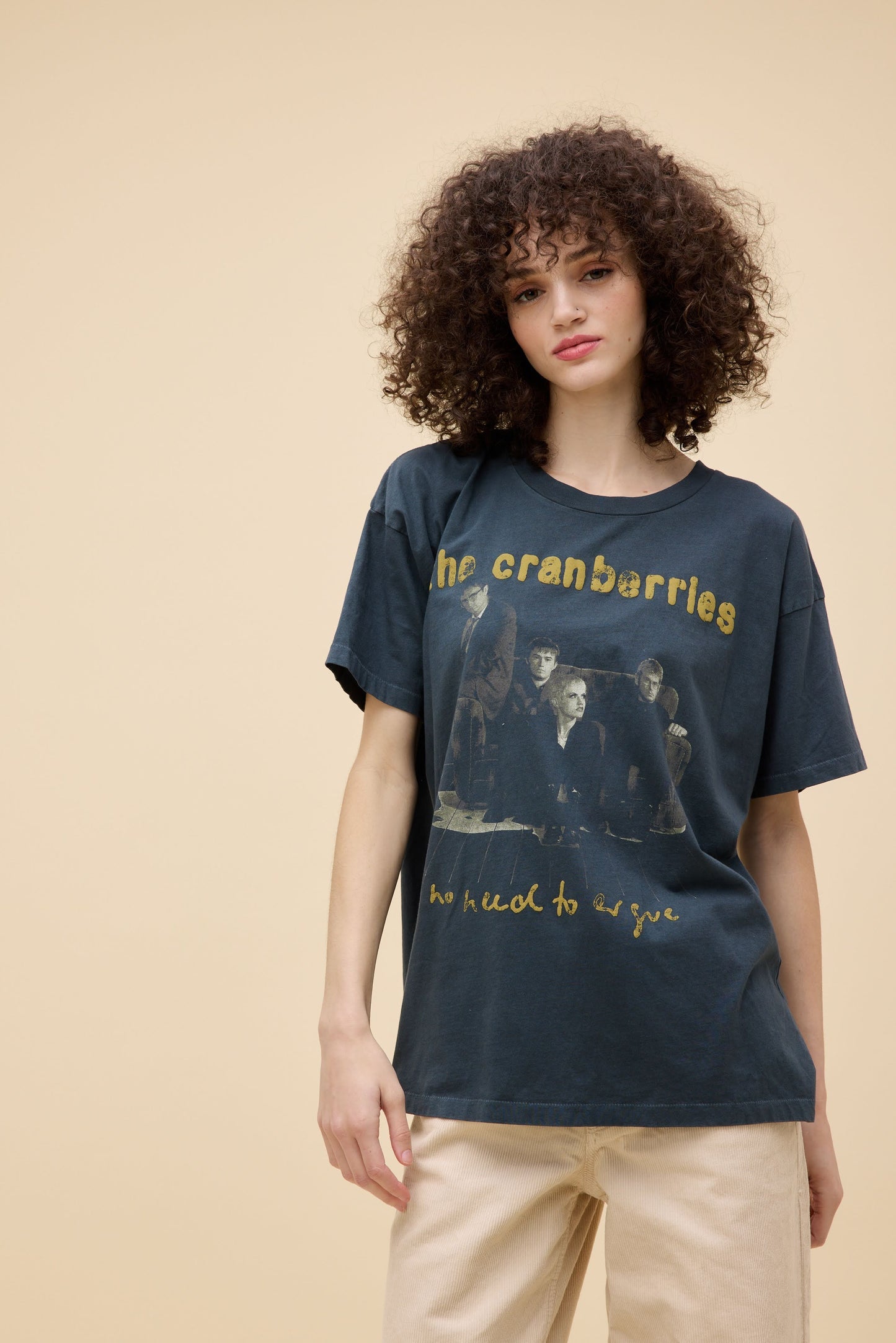 The Cranberries No Need To Argue Merch Tee - Vintage Balck