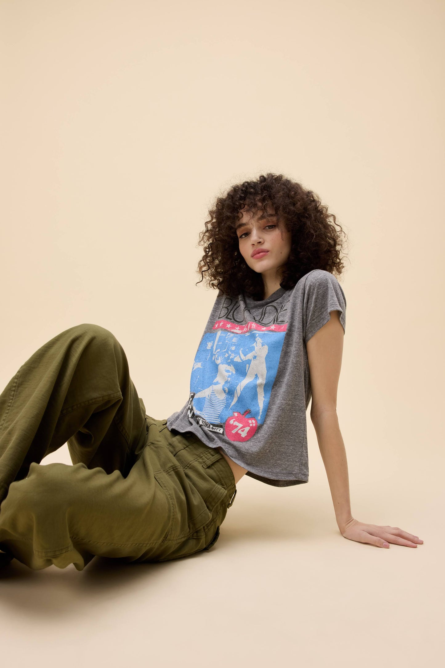 Blondie Made In New York City Solo Tee - HthrGrey