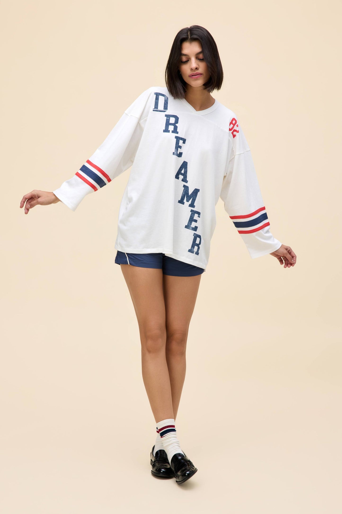 Dreamer Hockey Jersey - Vintage White Combo