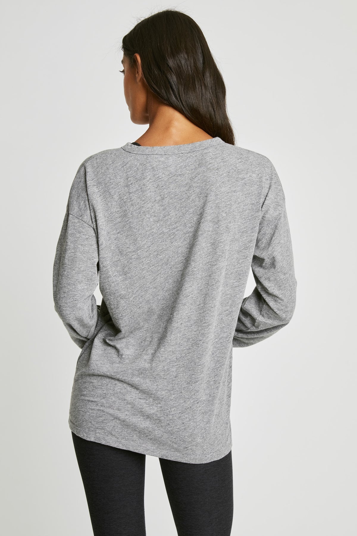 Boyfriend Long Sleeve - Heathered Grey