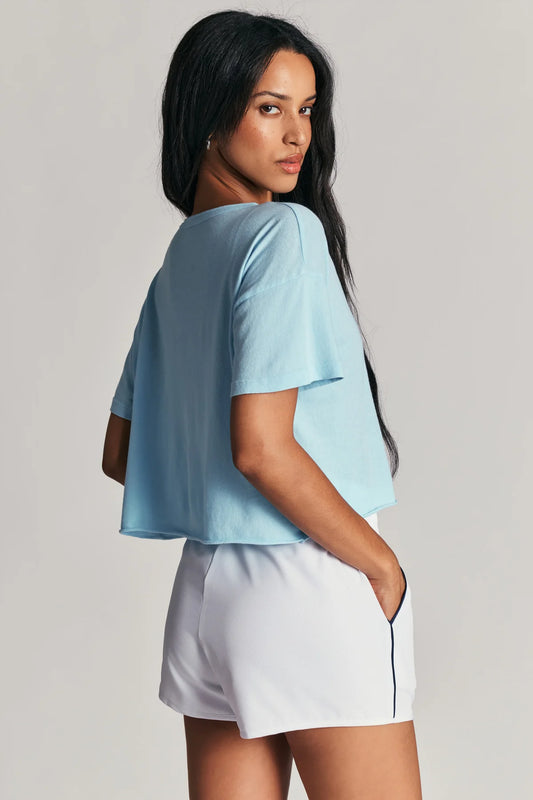 Cropped Tee - Sky