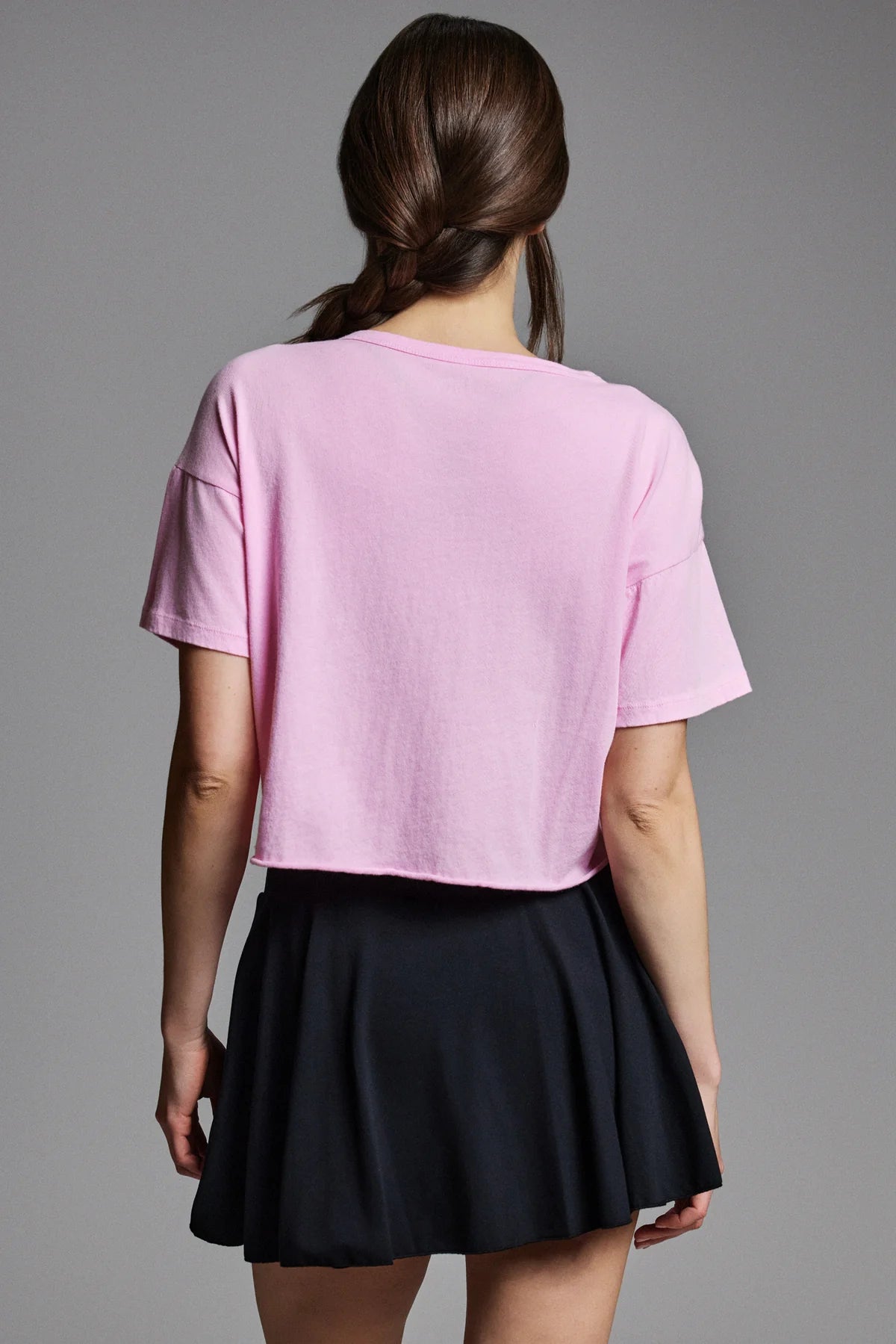 Cropped Tee - Strawberry Cream