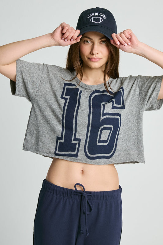 Crop Team Number Tee - Heather Grey