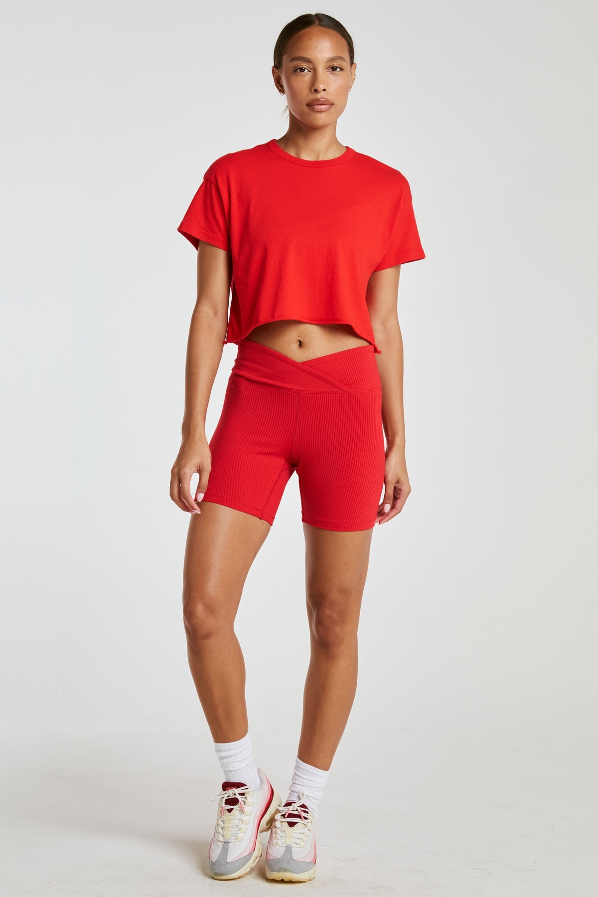 Cropped Tee - Red
