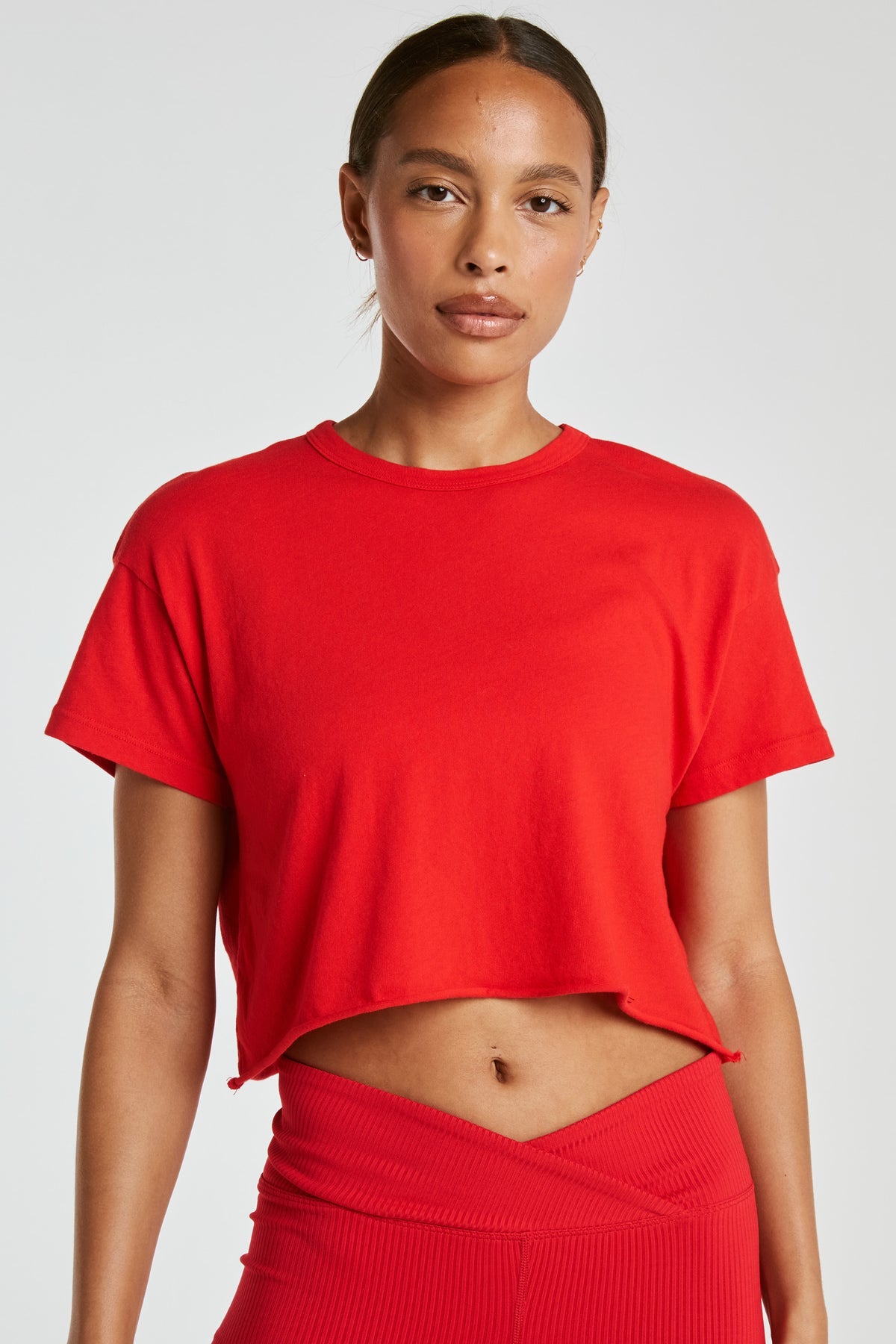 Cropped Tee - Red
