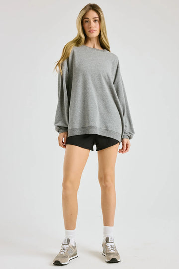 Crew Sweatshirt - Heather Grey
