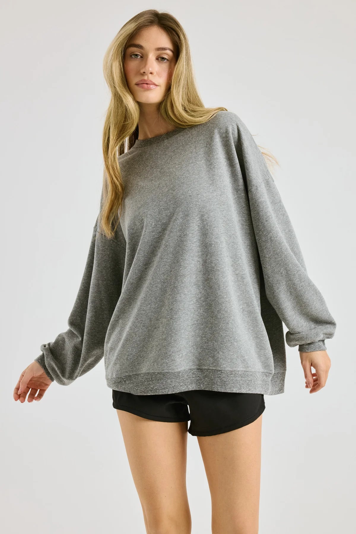 Crew Sweatshirt - Heather Grey