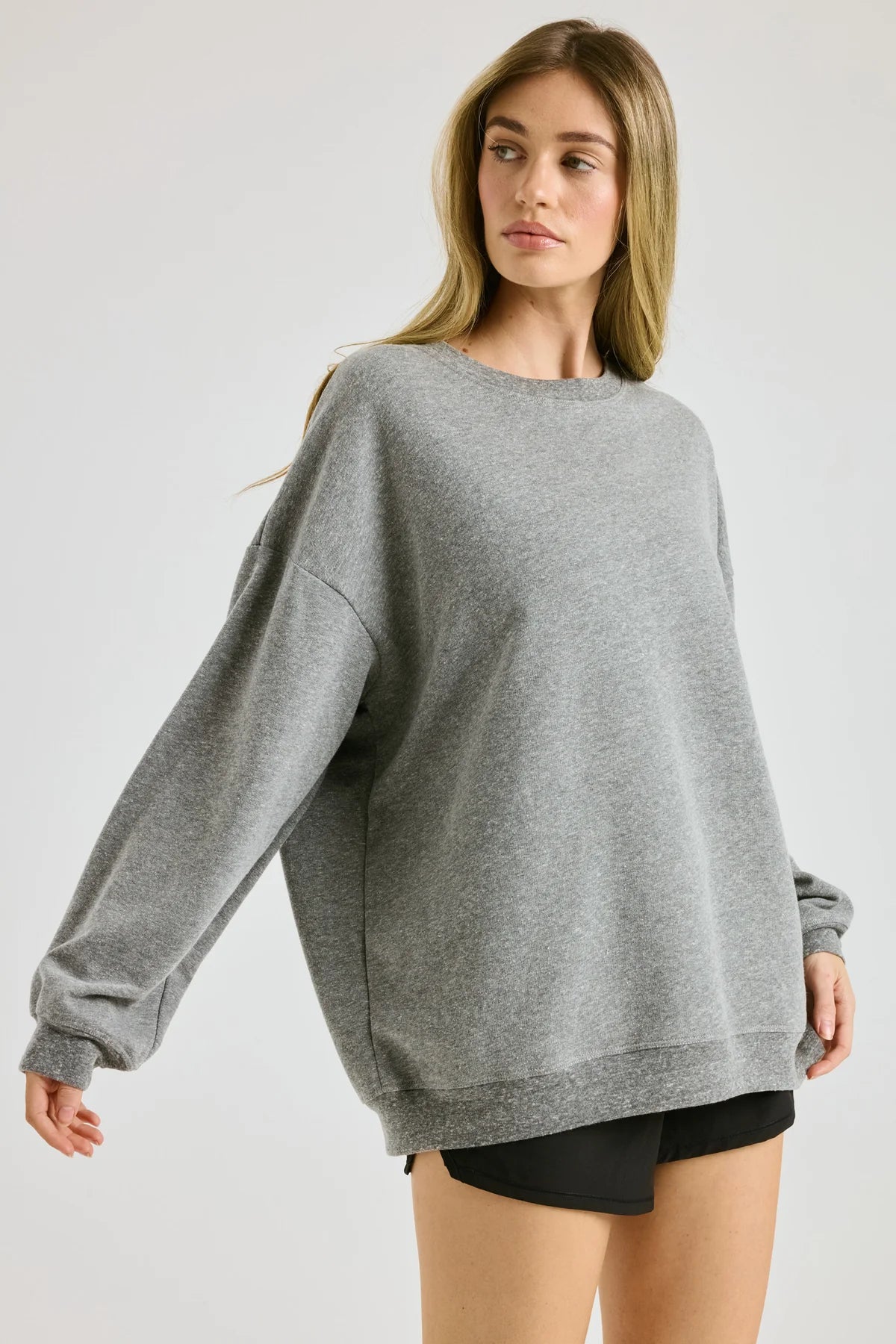 Crew Sweatshirt - Heather Grey