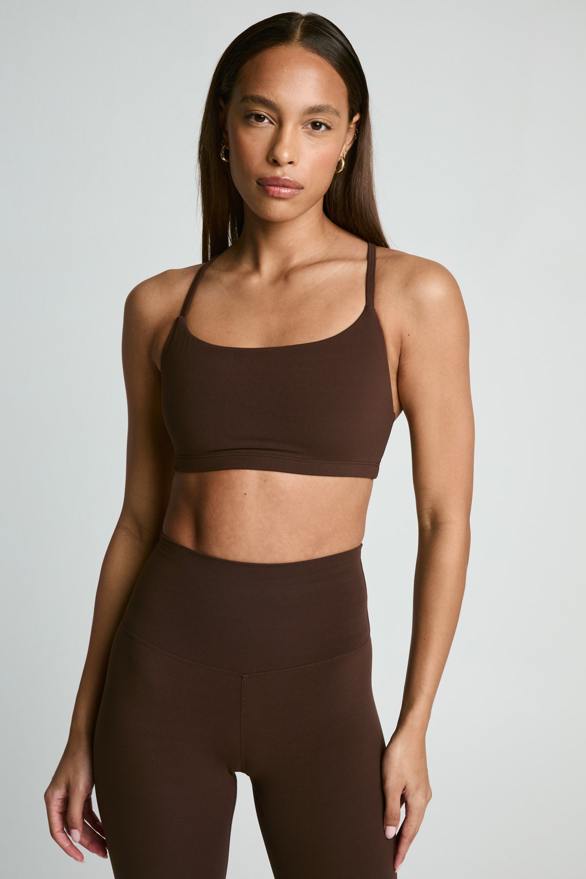 Studio Racer Bralette - Dark Oak