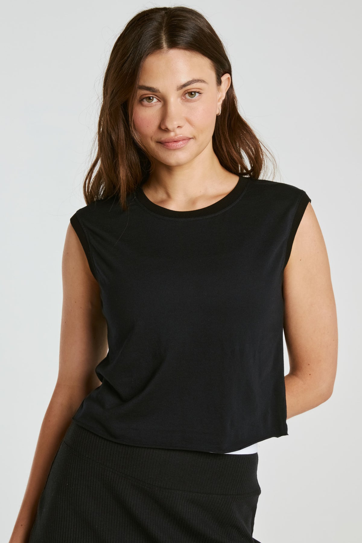 Cropped Model Muscle - Black