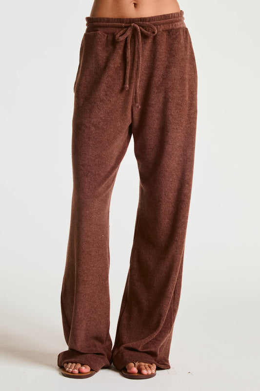 Terry Vacation Pant - Chocolate Brown