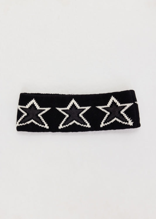 Superstar Knitted Headband - Black