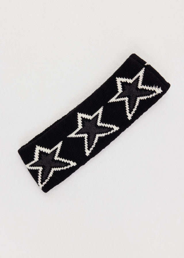 Superstar Knitted Headband - Black
