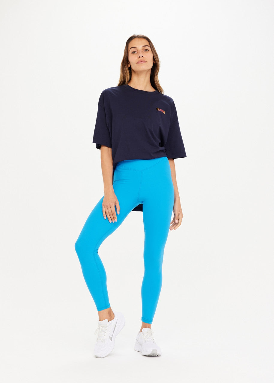 Peached 25in High Midi Pant - Pool