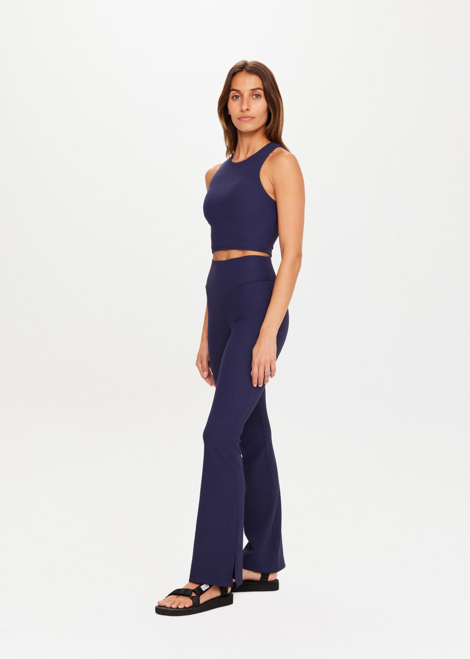 Ribbed Florence Flare - Navy