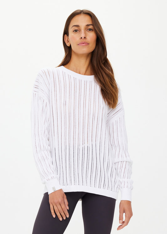 Muse Chesca Long Sleeve Knit - White