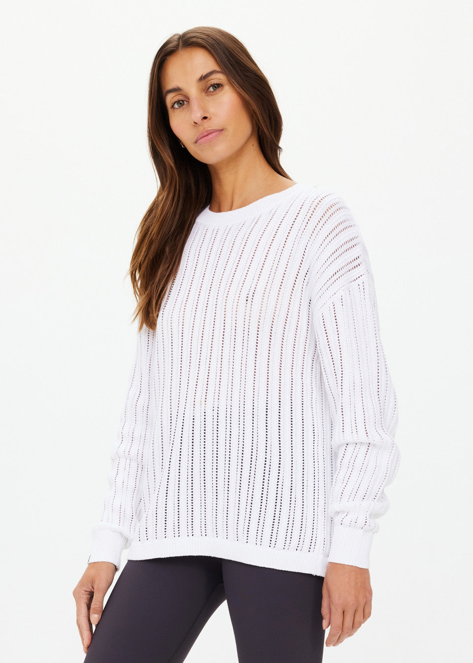 Muse Chesca Long Sleeve Knit - White