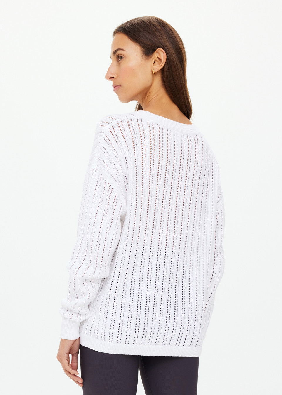 Muse Chesca Long Sleeve Knit - White