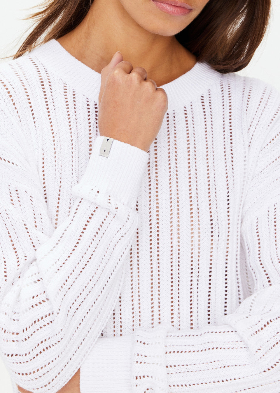 Muse Chesca Long Sleeve Knit - White